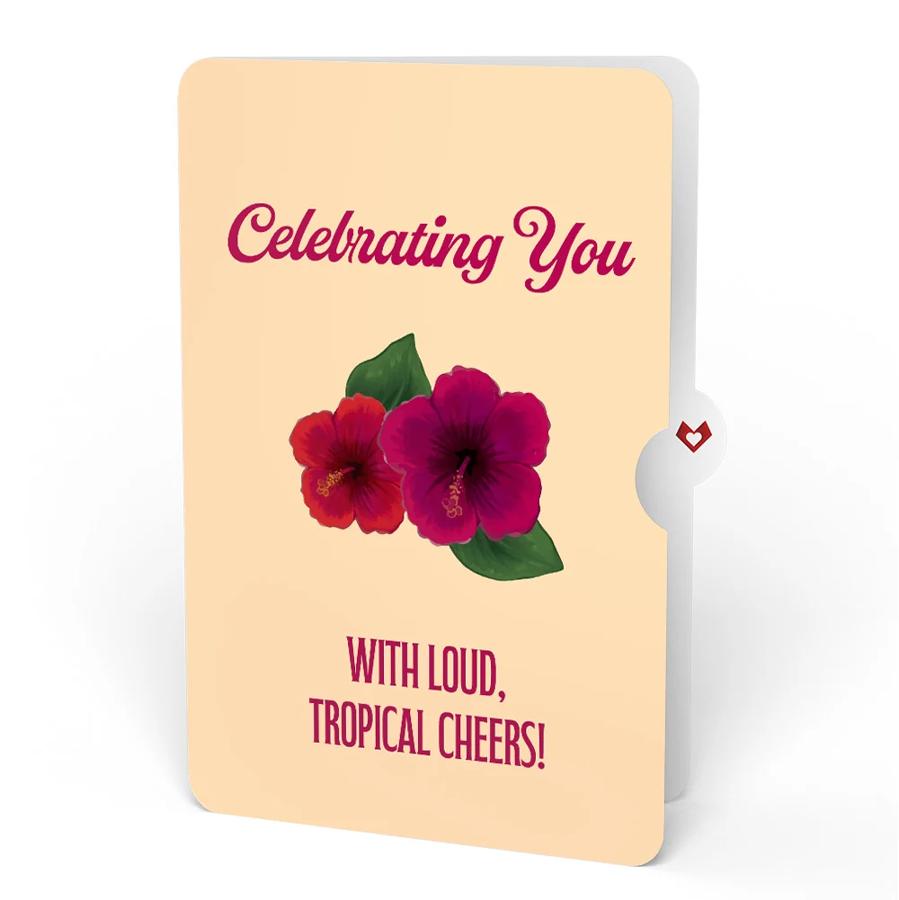 Lovepop Rainforest Toucan Celebrating You Pop-Up Card and Hibiscus Sentiment Set - Image 4