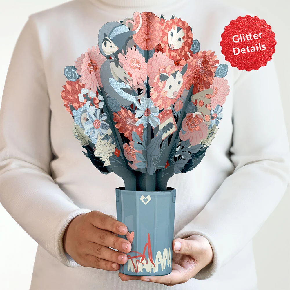 Lovepop Party Possums Glitter Bouquet - Image 2