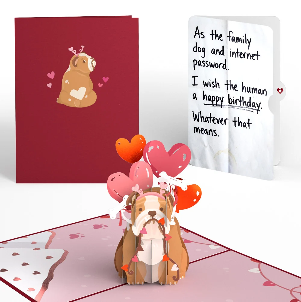 Lovepop Love Dog Birthday Pop-Up Card and Sentiment Set