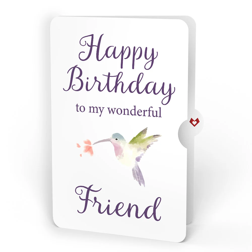 Lovepop Lupine Hummingbird Birthday Pop-Up Card and Sentiment Set for Friend - Image 4