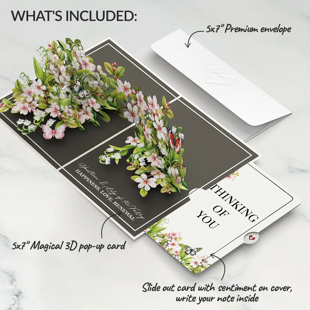 Lovepop Born to Bloom: May Birth Month Flowers Thinking of You Pop-Up Card and Sentiment Set - Image 2