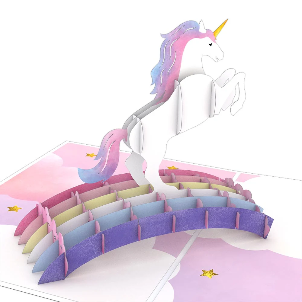 Lovepop Encouragement Unicorn Pop-Up Card - Image 2