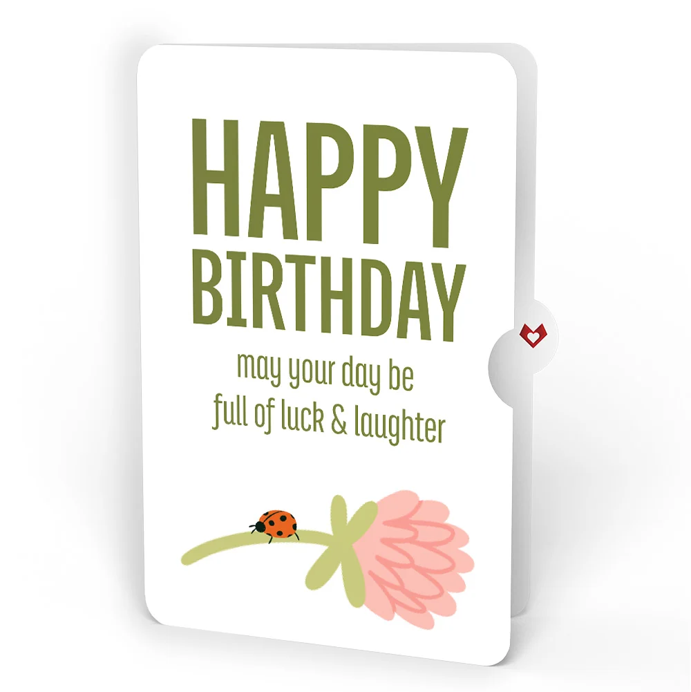 Lovepop Shamrock Fields Birthday Pop-Up Card and Good Luck Bloom Sentiment Set Cream - Image 4