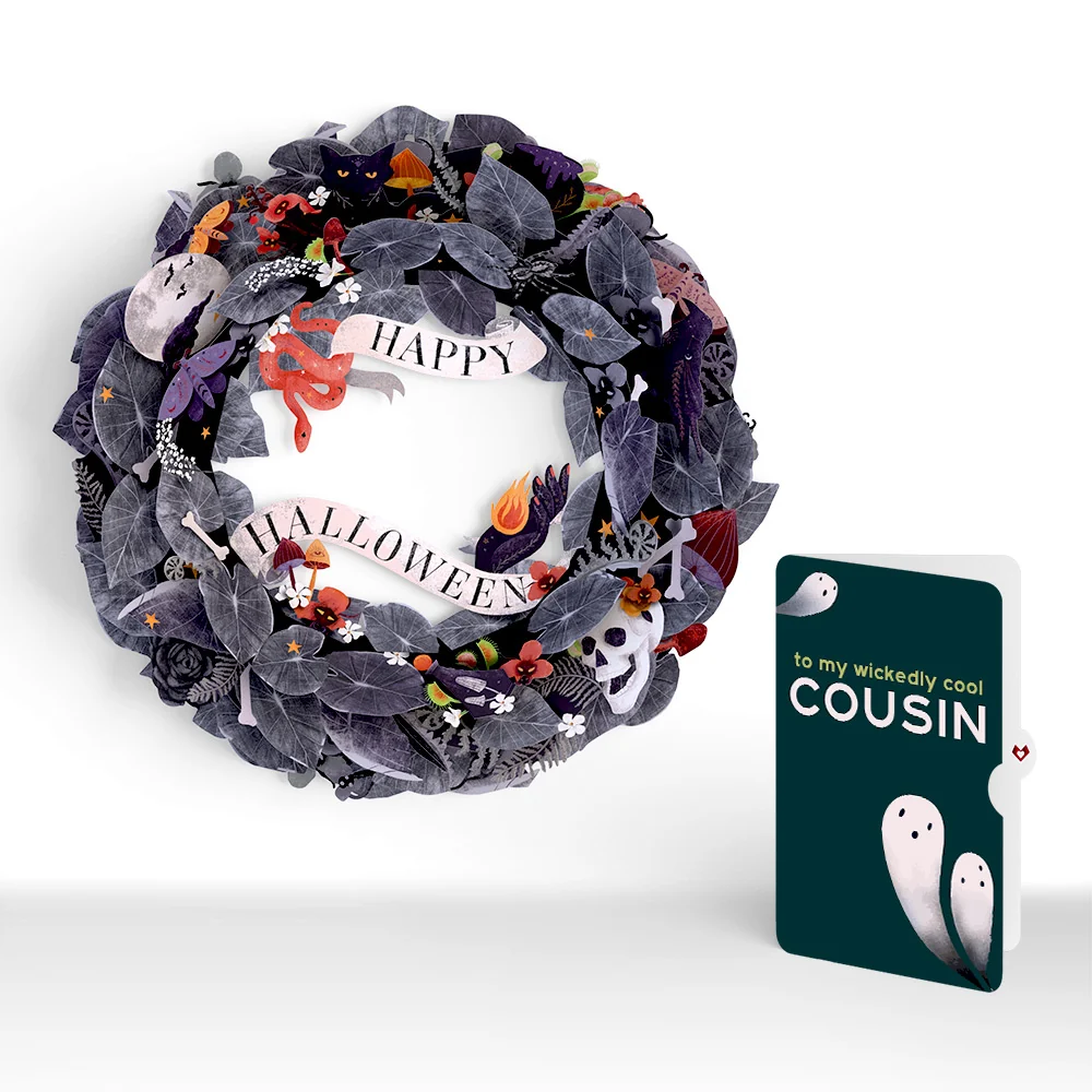 Lovepop Enchantingly Eerie Halloween Wreath and Sentiment Set for Cousin