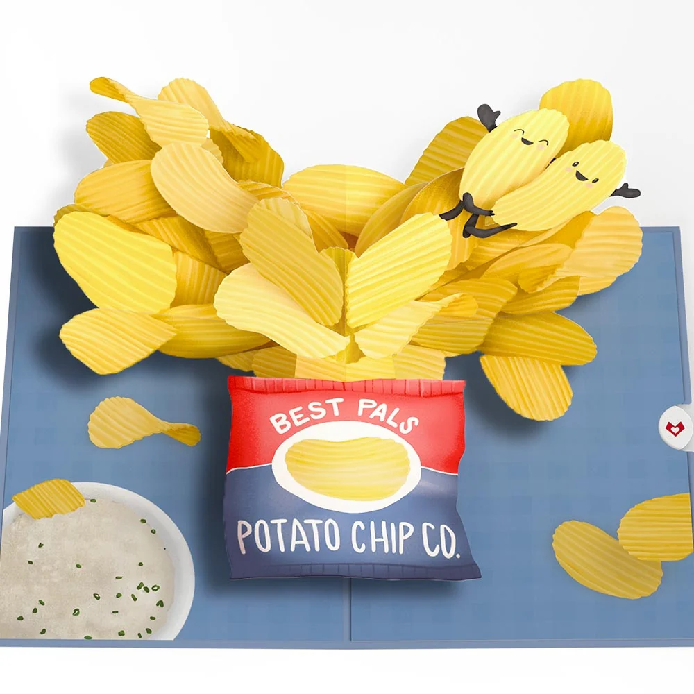 Lovepop I Love Our Friend-Chip Pop-Up Card Bag - Image 3