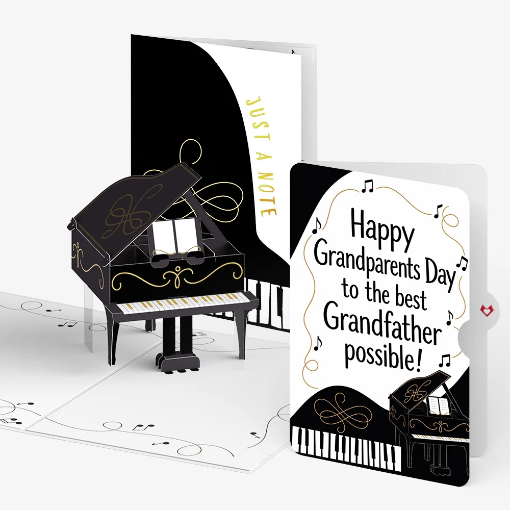 Lovepop Just a Note Piano Pop-Up Card and Grandparents Day Sentiment Set