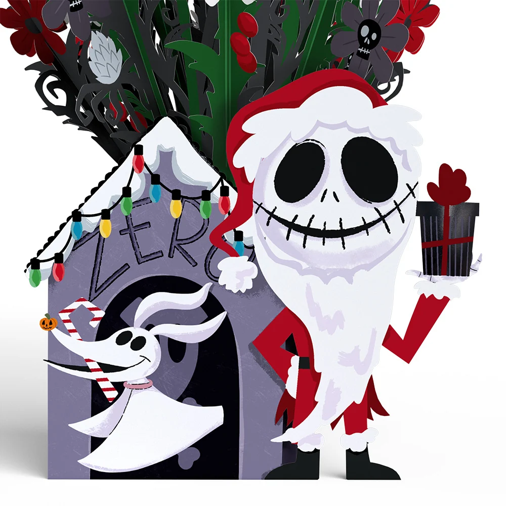 Lovepop Disney Tim Burton’s The Nightmare Before Christmas Santa Jack Skellington Flower Buds Bouquet - Image 2