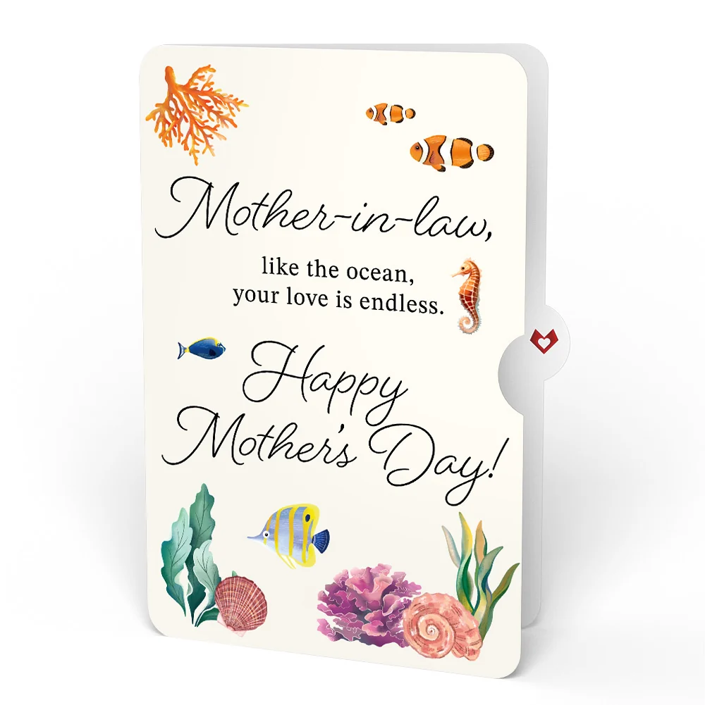 Lovepop Coral Reef Wonders Mother's Day Pop-Up Card and Sentiment Set for Mother-in-law - Image 4