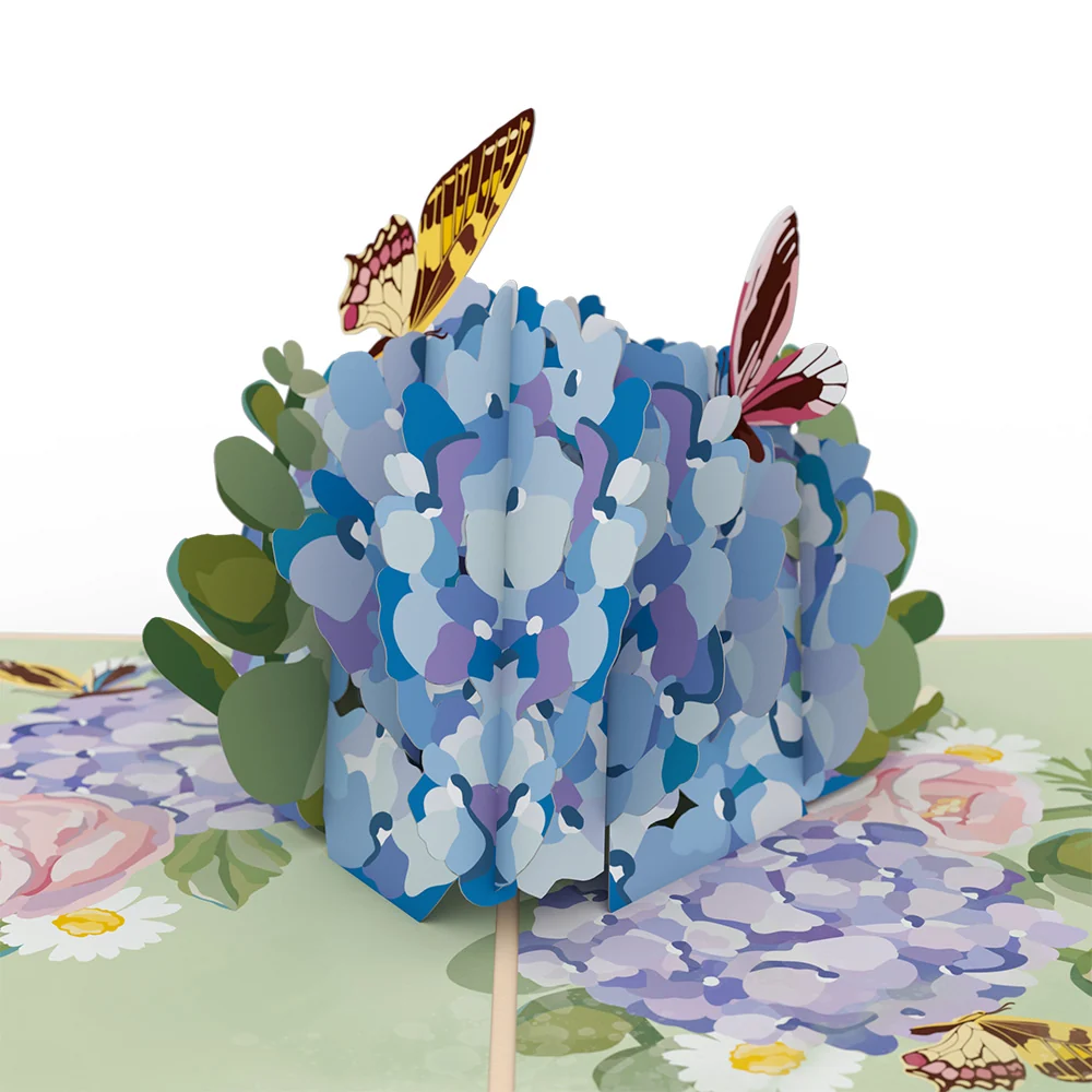 Lovepop Hydrangea Butterflies Mother's Day Pop-Up Card and Sentiment Set for Mom - Image 3