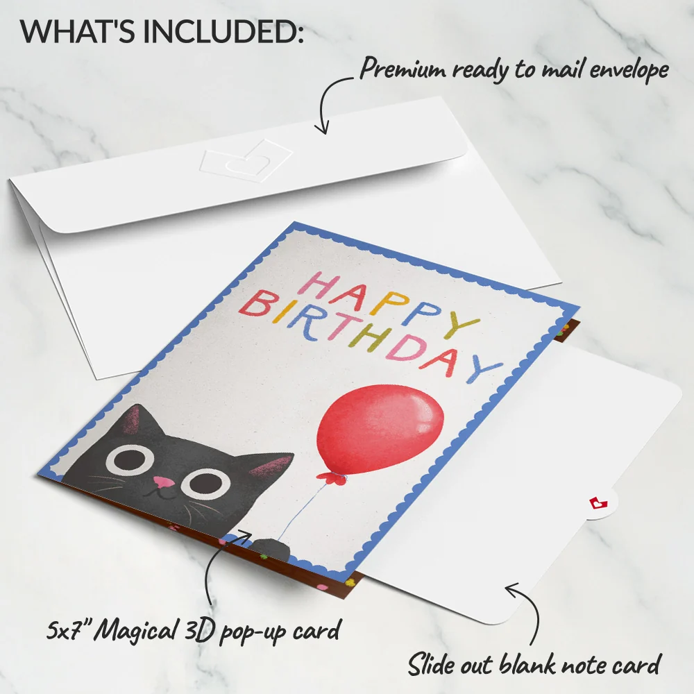 Lovepop Birthday Cat-astrophe Music and Lights Pop-Up Card - Image 5