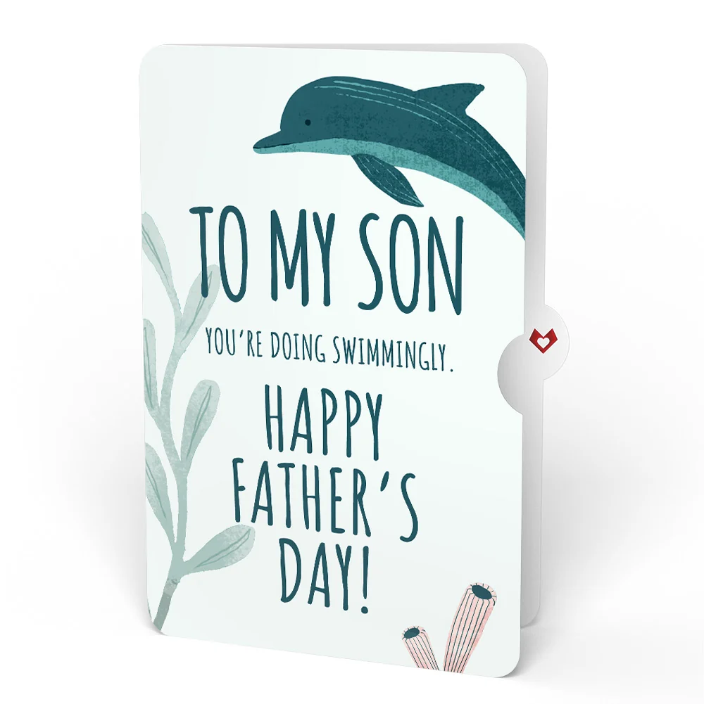 Lovepop Seaside Sandcastle Father’s Day Pop-Up Card and Sentiment Set for Son - Image 4