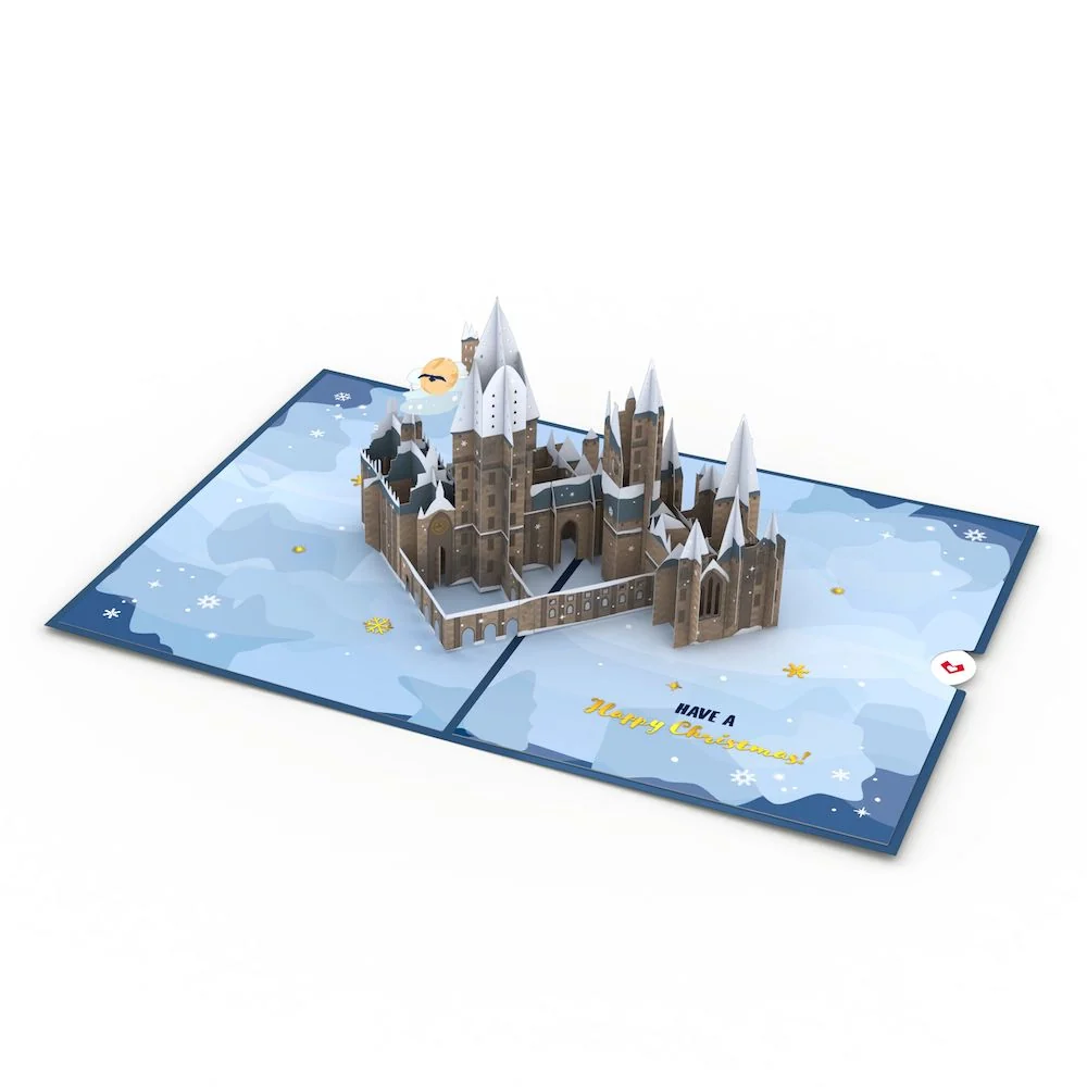 Lovepop Harry Potter Christmas at Hogwarts Pop-Up Card Candle - Image 3