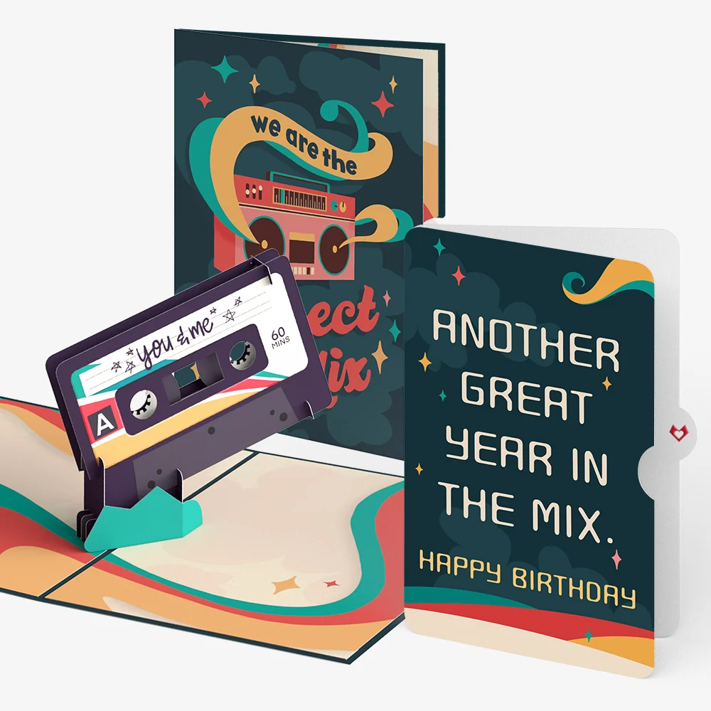 Lovepop The Perfect Mixtape Birthday Pop-Up Card and Sentiment Set