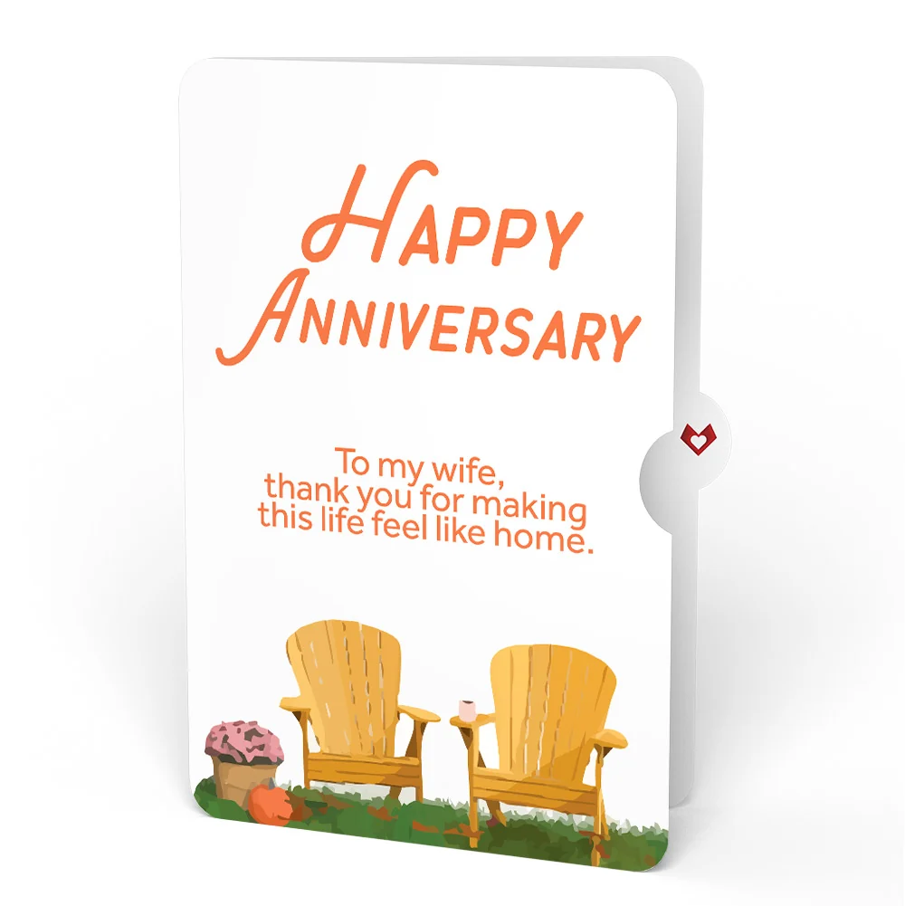 Lovepop Fall Welcome Anniversary Pop-Up Card and Sentiment Set for Wife Chair - Image 4