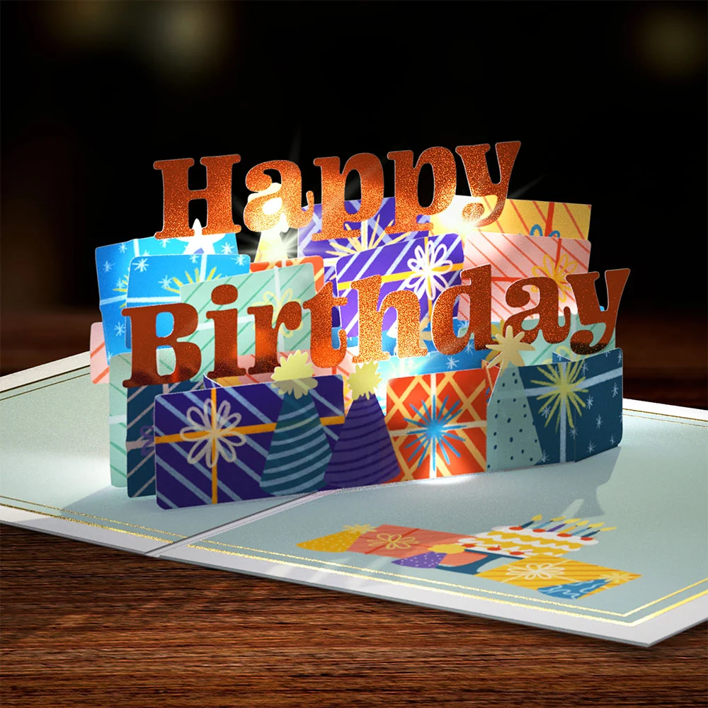 Lovepop Wishing You a Happy Birthday Music and Lights Pop-Up Card - Image 2