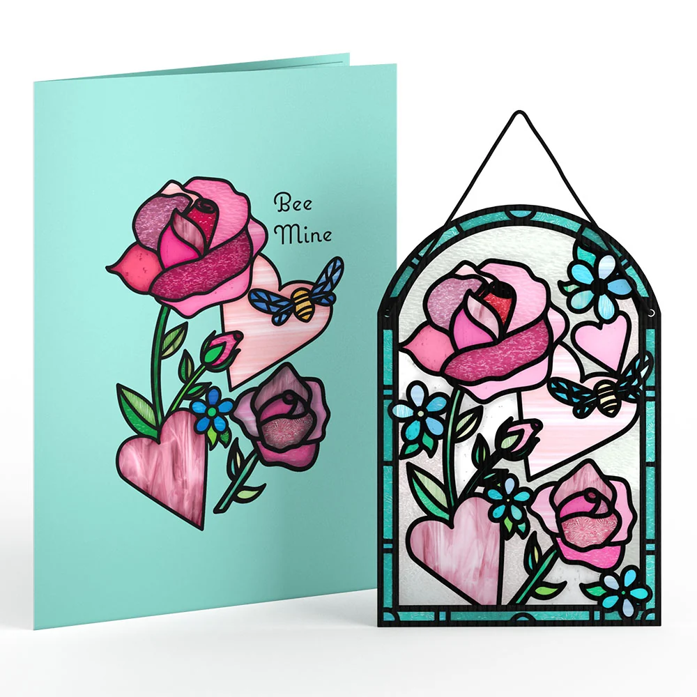 Lovepop Bee Mine Suncatcher Card - Image 2