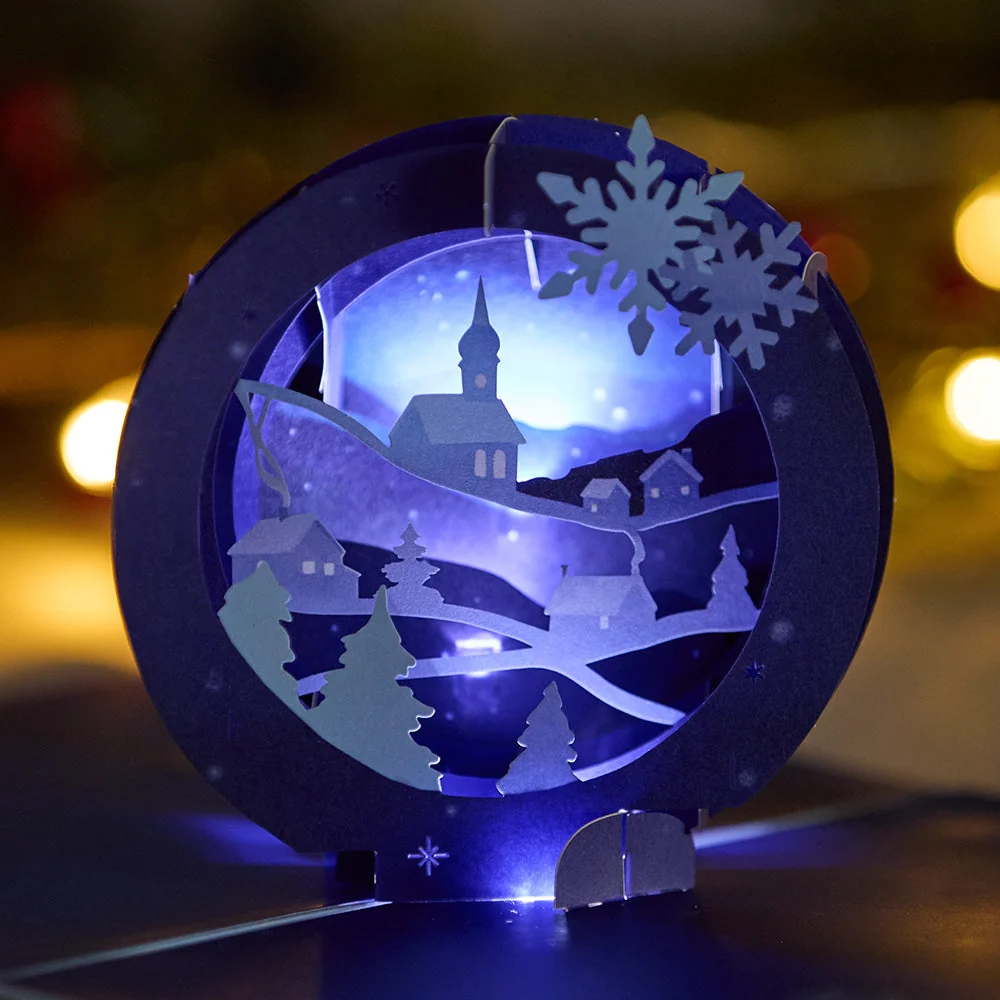 Lovepop Season of Light Winter Village Light-Up Pop-Up Card - Image 2