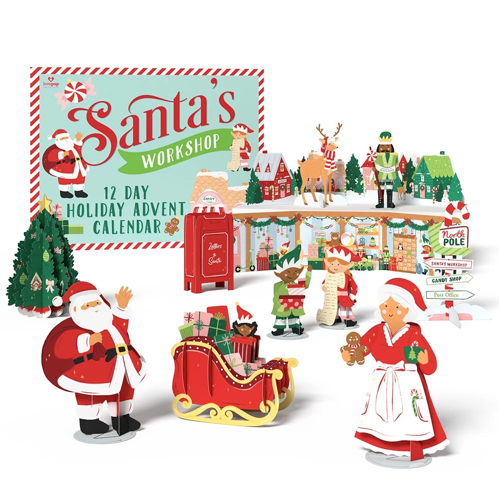 Lovepop Santa's Workshop 12 Day Holiday Advent Calendar - Image 4