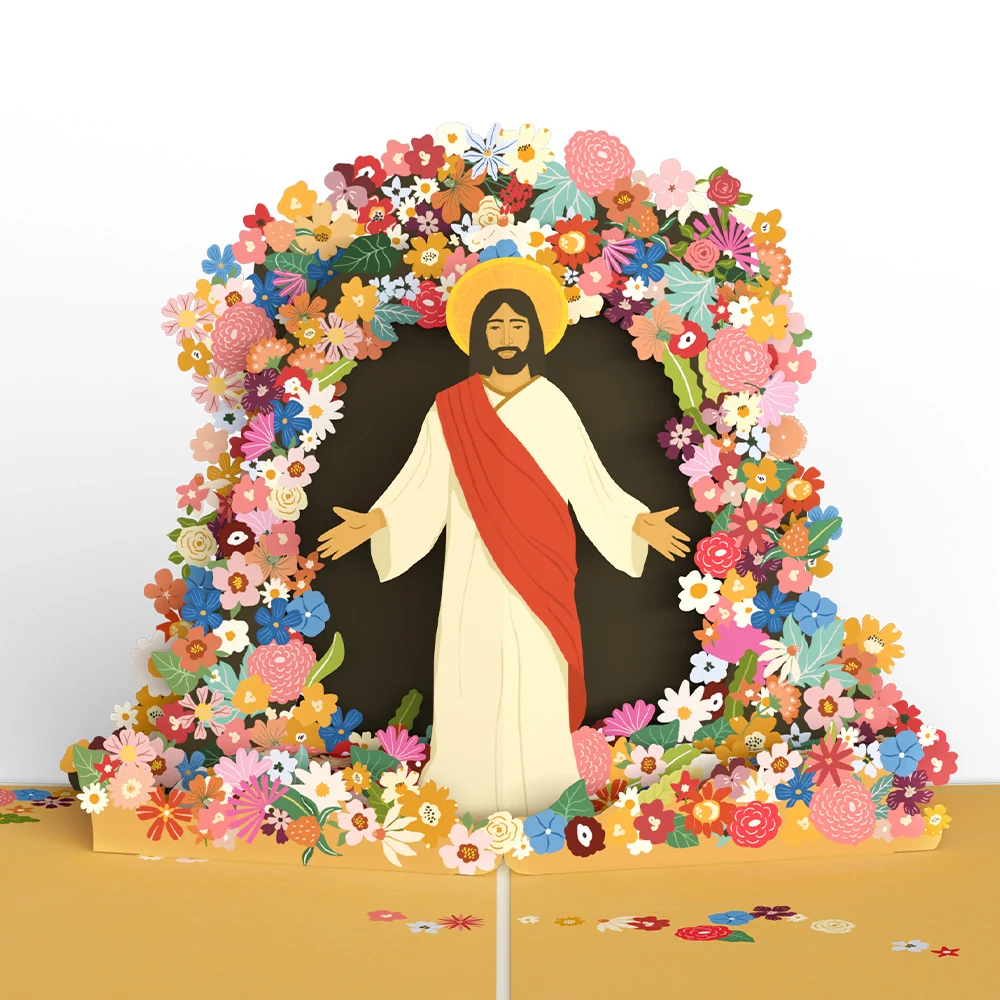 Lovepop Resurrection of Jesus Pop-Up Card Cream - Image 2