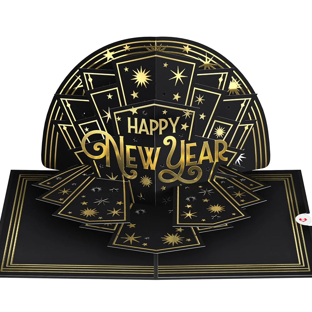 Lovepop Art Deco New Year Pop-Up Card - Image 3