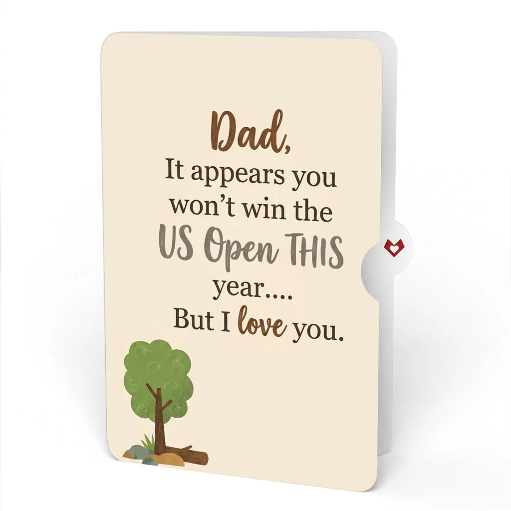 Lovepop Father's Day Bigfoot Legend Pop-Up Card and US Open Love Sentiment Set for Dad Cream - Image 4