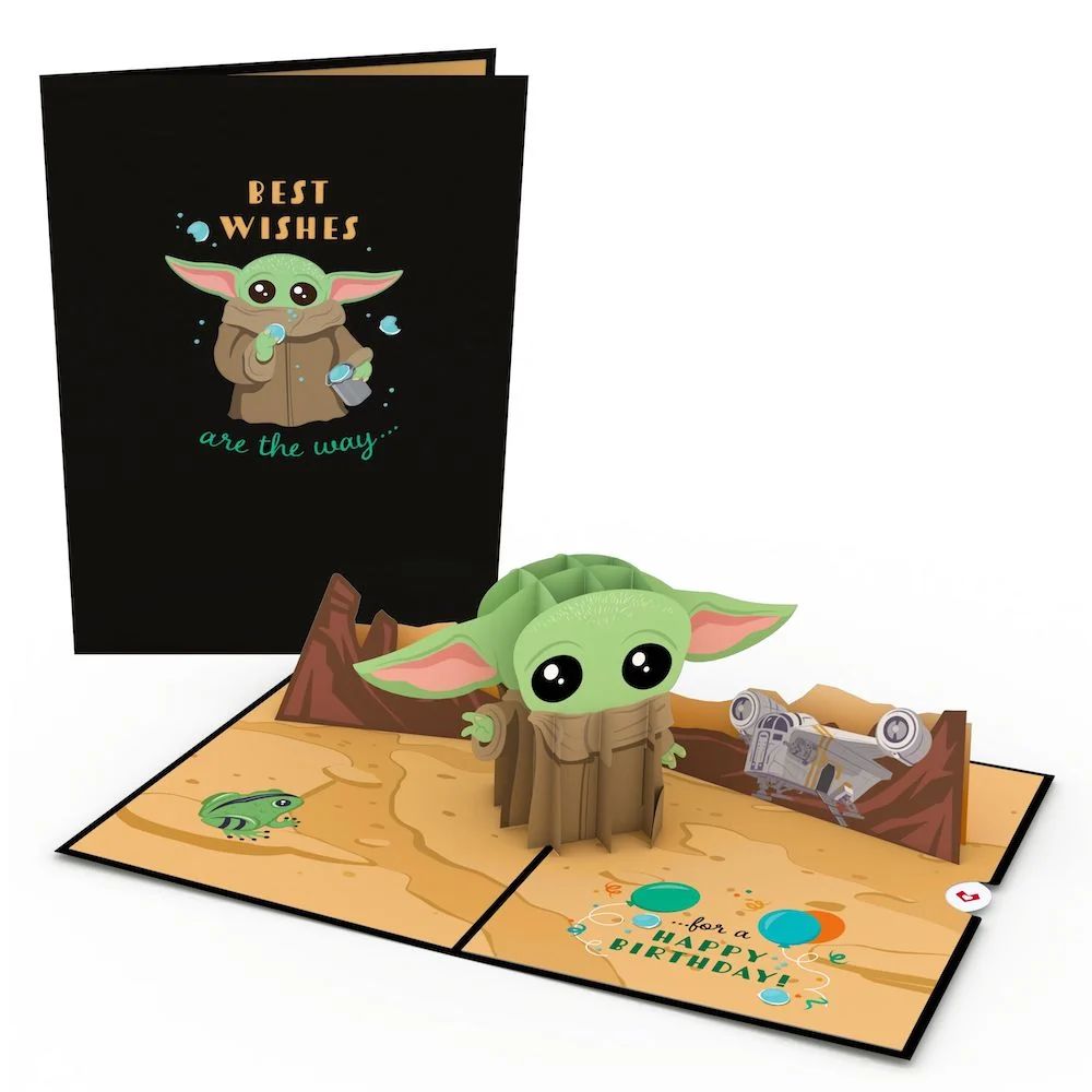 Lovepop Star Wars The Mandalorian Grogu Birthday Best Wishes Pop-Up Card