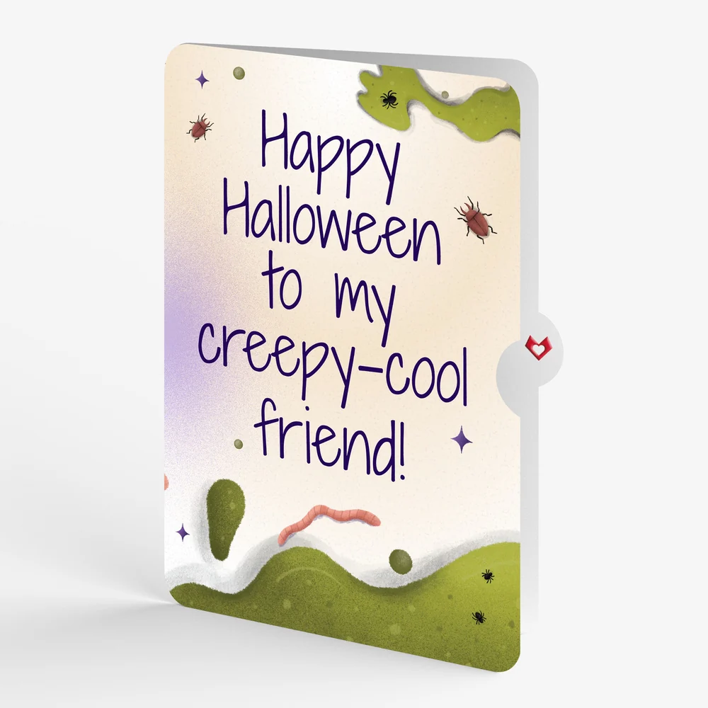 Lovepop Keep it Creepy Halloween Skull Music and Light Pop-Up Card and Sentiment Set for Friend Candle - Image 4