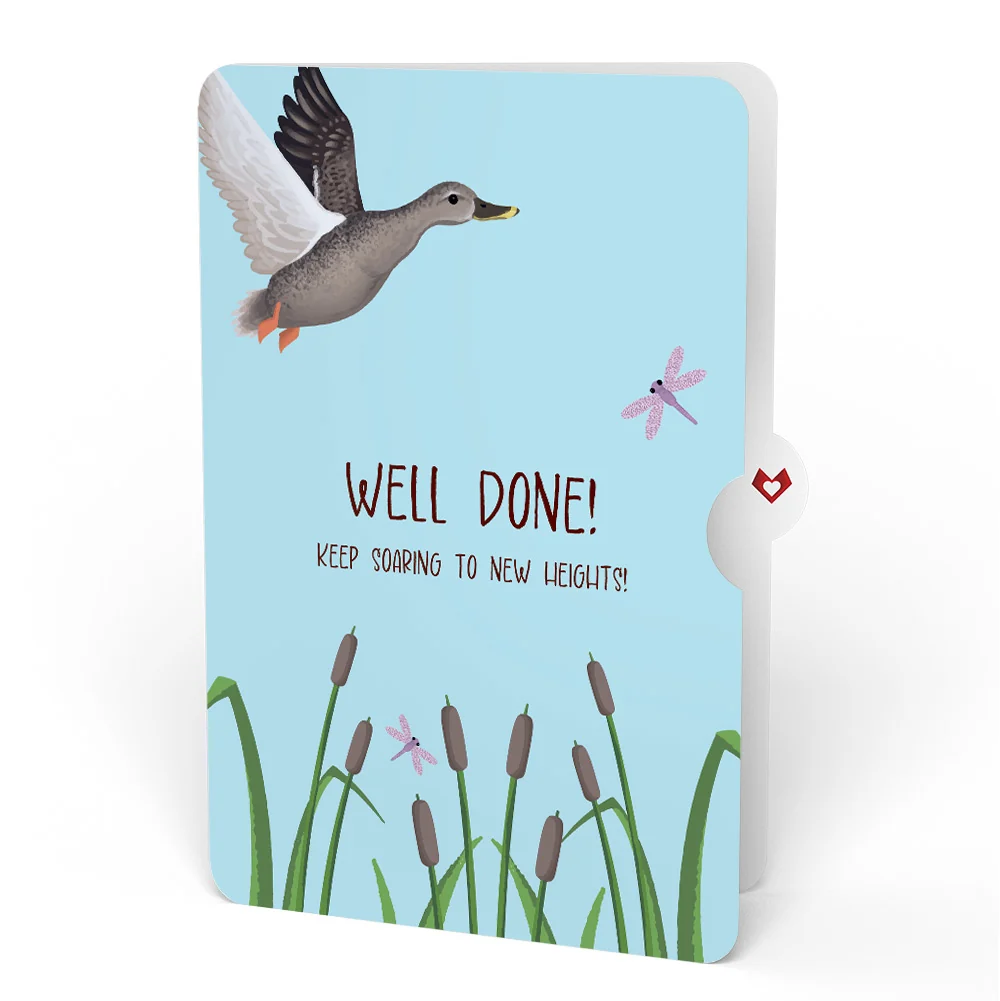 Lovepop Pondside Mallard Ducks Congratulations Pop-Up Card and Sentiment Set - Image 4