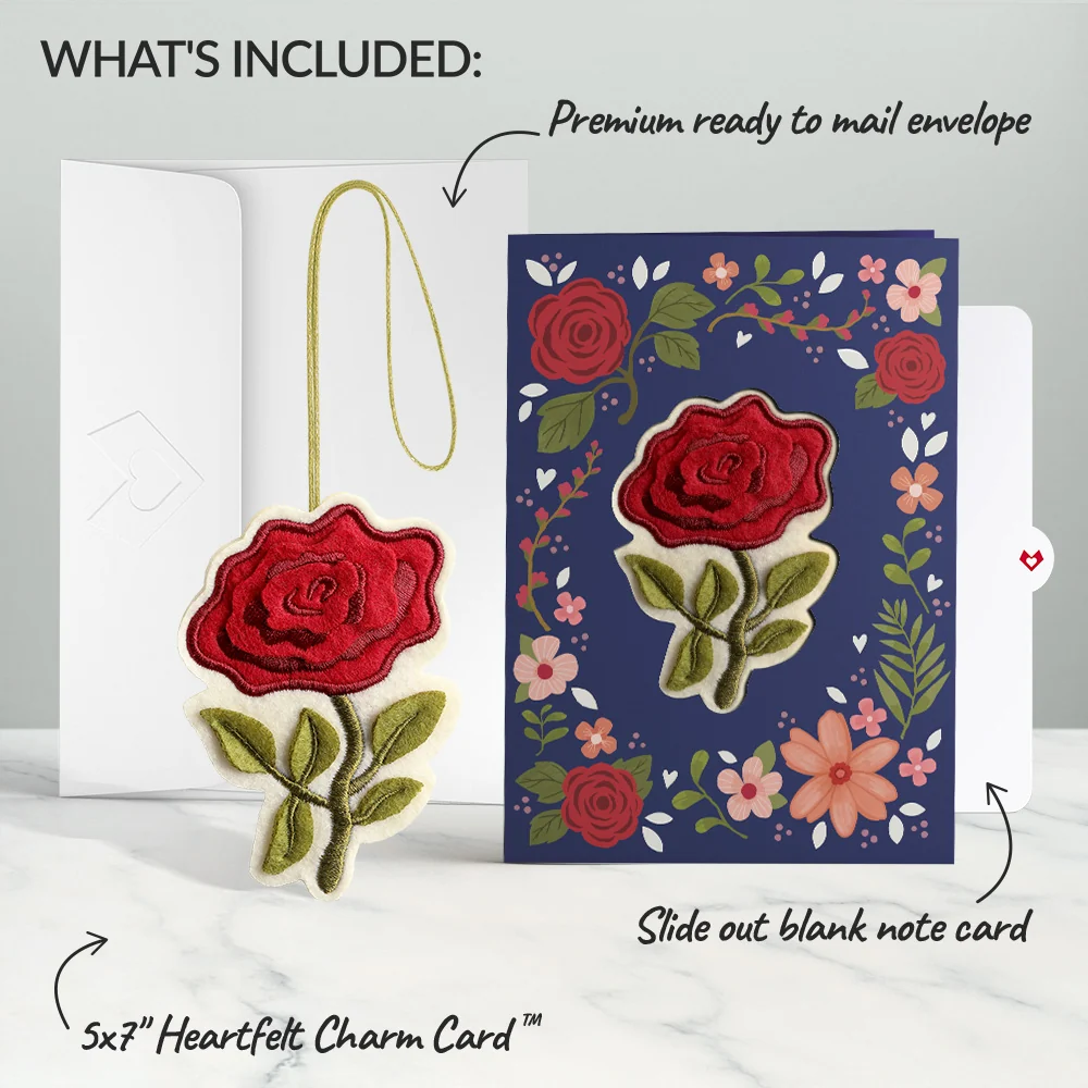 Lovepop Everlasting Rose HeartFelt Charm Card - Image 8