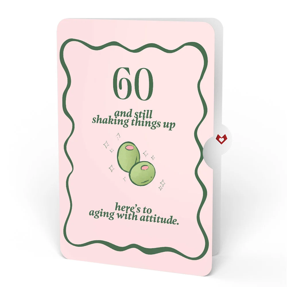 Lovepop Just a Tini Bit Older 60th Birthday Pop-Up Card and Sentiment Set - Image 4