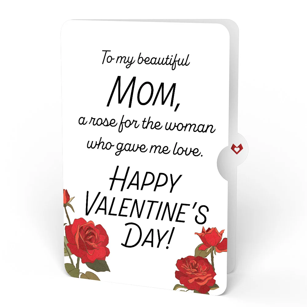 Lovepop Valentine's Day Flower Bouquet and Sentiment Set for Mom Cream - Image 4