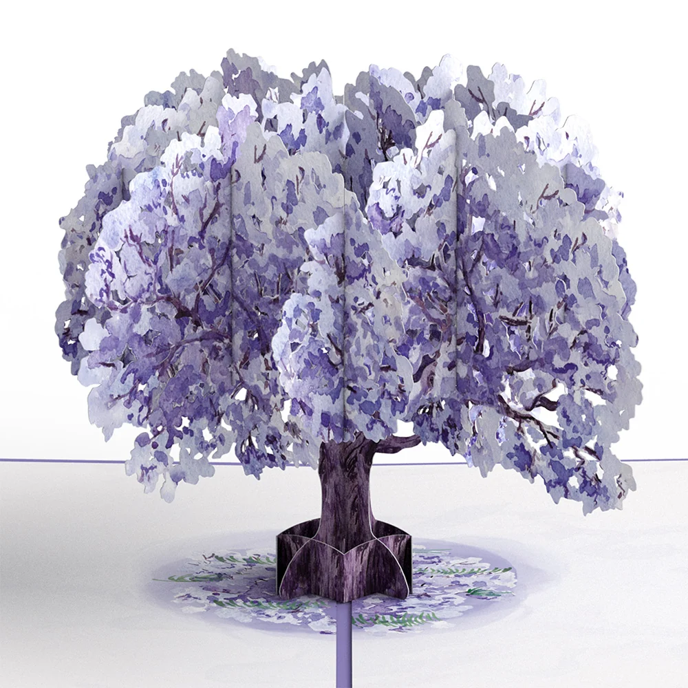 Lovepop Watercolor Jacaranda Tree Mother's Day Pop-Up Card and Sentiment Set for Daughter-in-law - Image 3