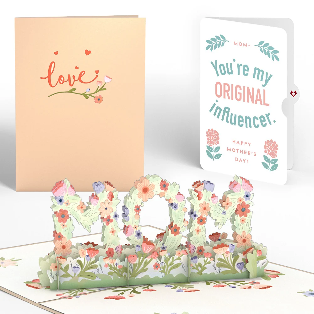 Lovepop Floral Mom Mother’s Day Pop-Up Card and Original Bloom Tribute Sentiment Set for Mom