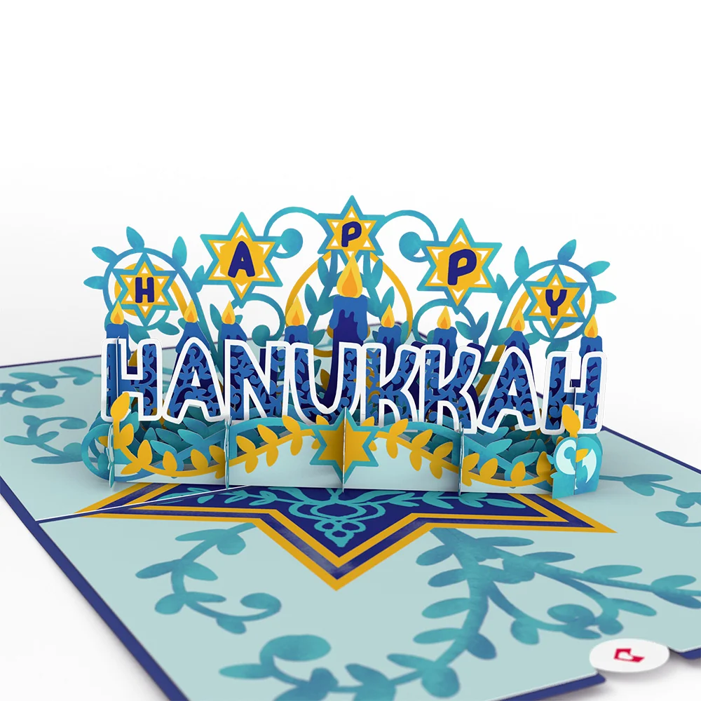 Lovepop Happy Hanukkah Pop-Up Card Candle - Image 2