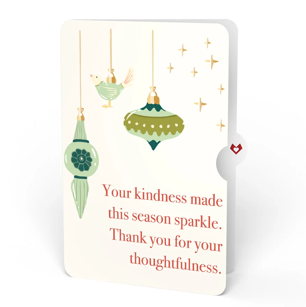 Lovepop Santa Decorating a Christmas Tree Pop-Up Card and Sentiment Set Cream - Image 4