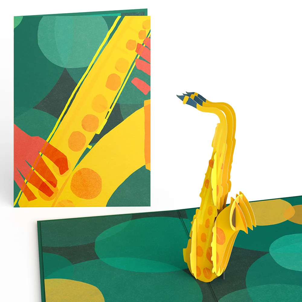 Lovepop Saxophone Pop-Up Card