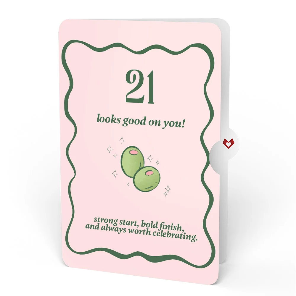 Lovepop Just a Tini Bit Older 21st Birthday Pop-Up Card and Sentiment Set - Image 4