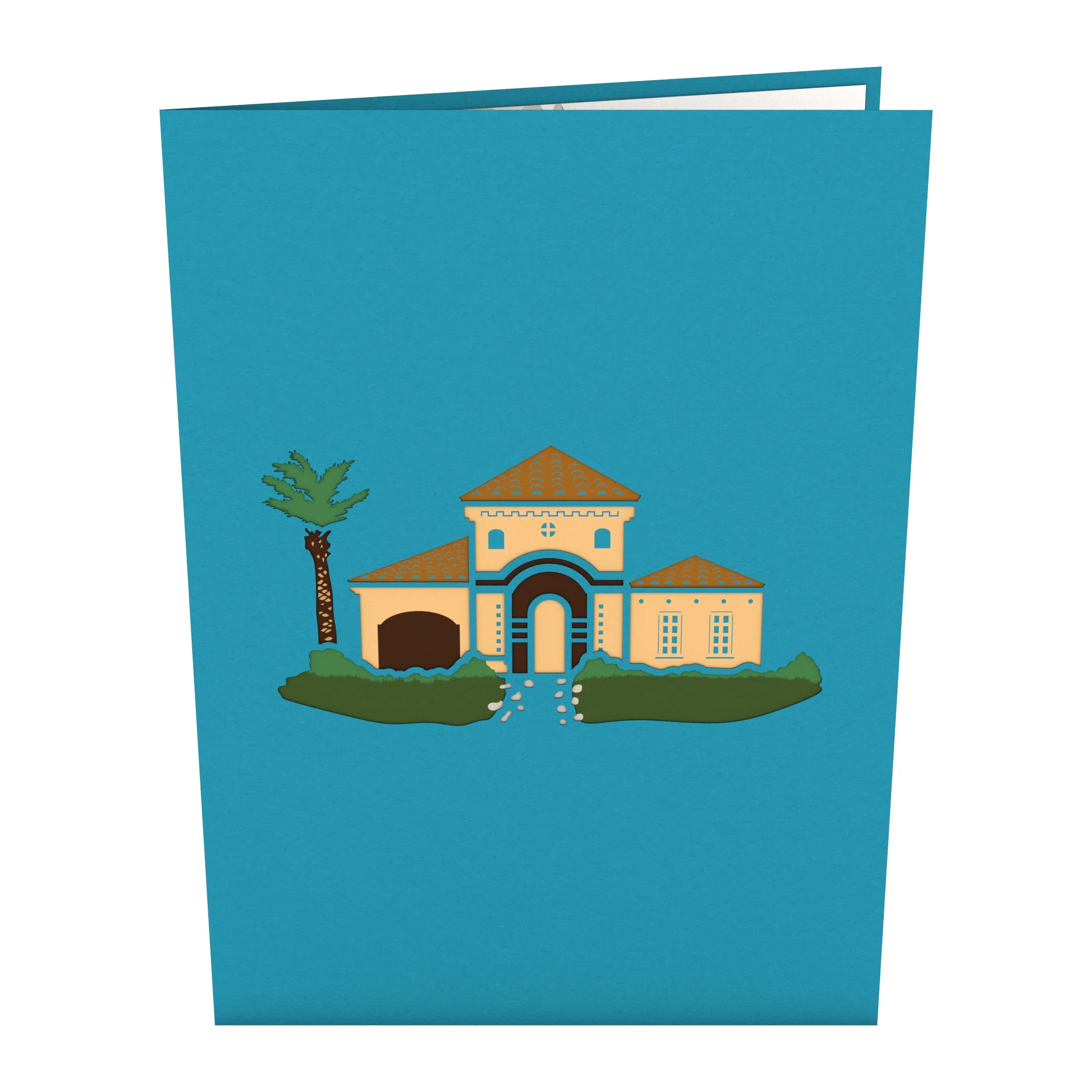 Lovepop Stucco House for Sale Pop-Up Card - Image 3