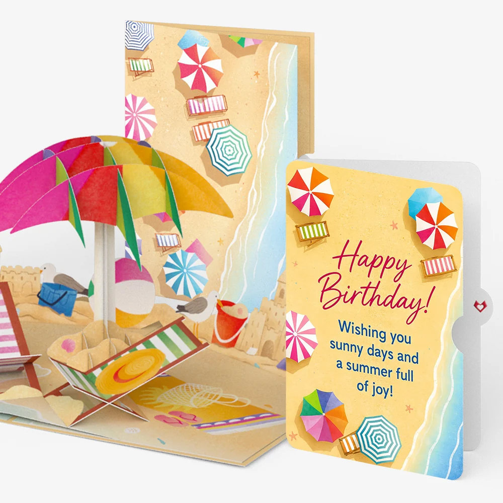 Lovepop Perfect Beach Day Birthday Pop-Up Card and Sentiment Set Chair