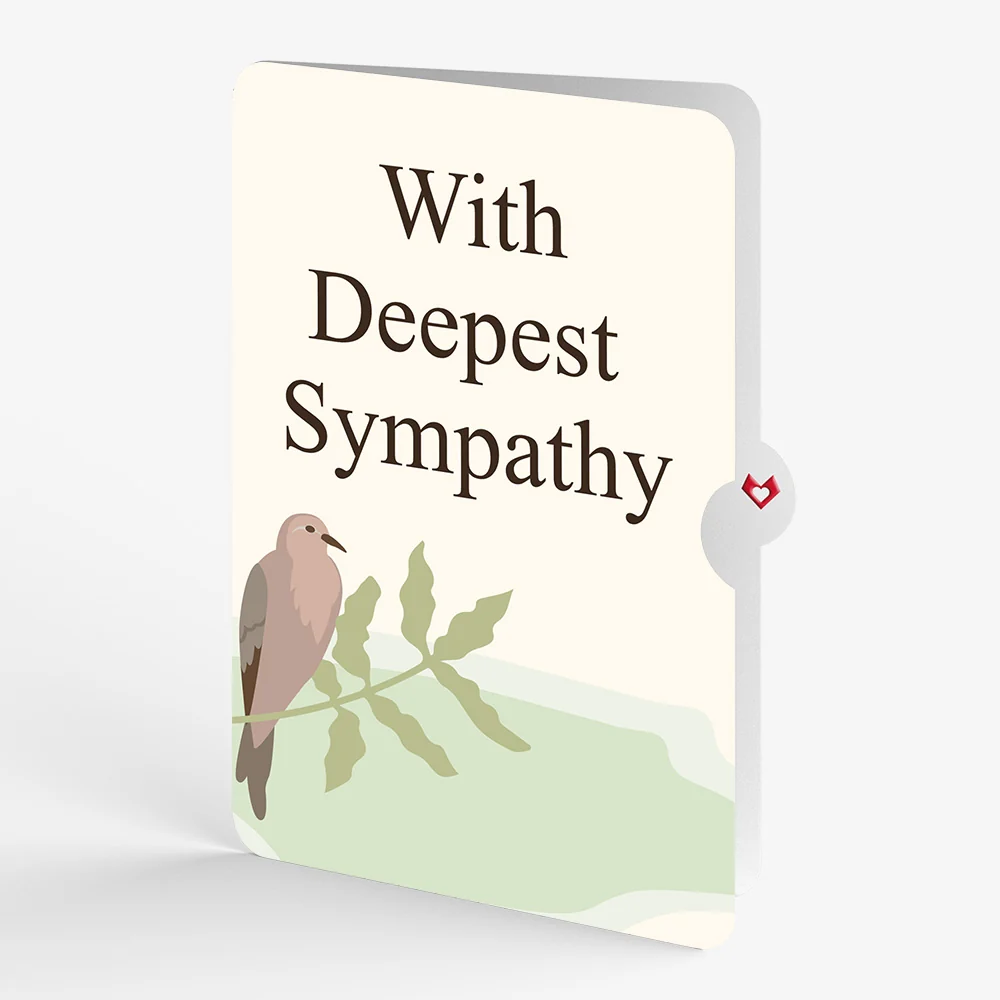 Lovepop Willow Tree Doves Sympathy Pop-Up Card and Sentiment Set Cream - Image 4