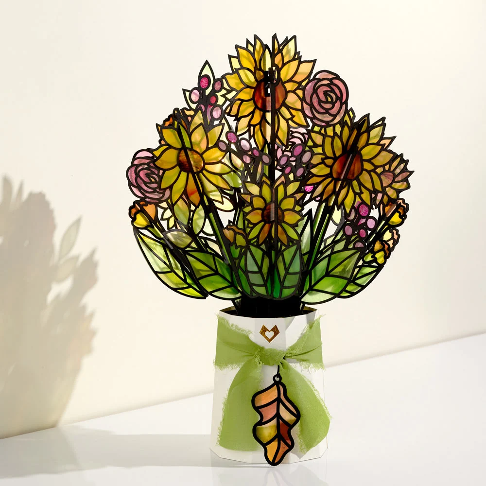 Lovepop Fall Is in the Air Pop-Up Card & Suncatcher Bouquet Bundle - Image 6