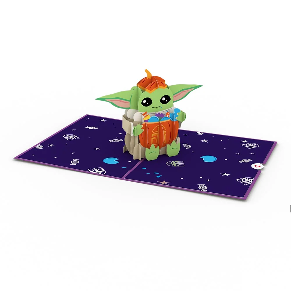 Lovepop Star Wars The Mandalorian Grogu No Tricks All Treats Pop-Up Card - Image 3