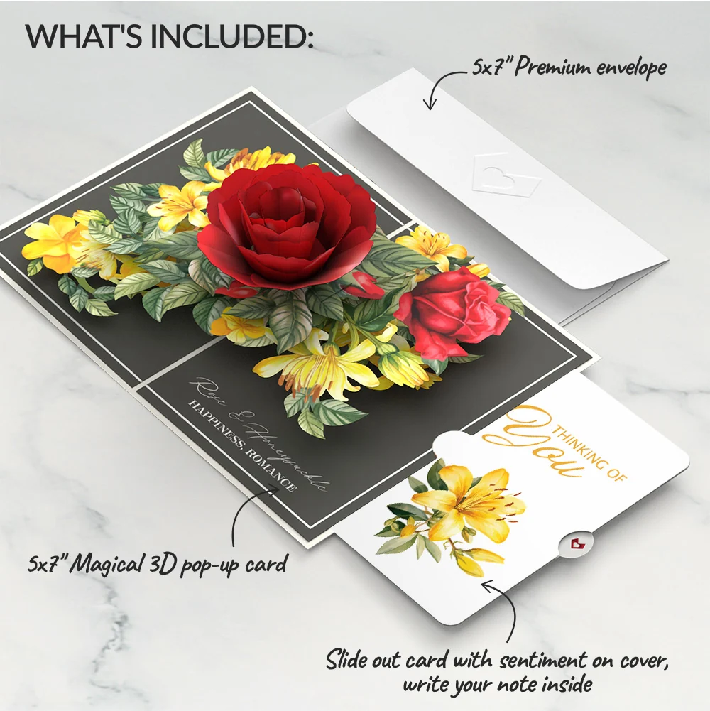 Lovepop Born to Bloom: June Birth Month Flowers Thinking of You Pop-Up Card and Sentiment Set - Image 2
