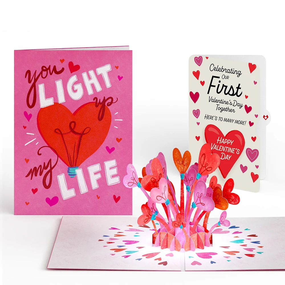 Lovepop You Light Up My Life Our First Valentine Together Light-Up Pop-Up Card and Sentiment Set