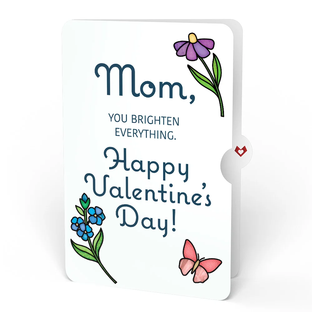Lovepop Vibrant Tulip Valentine Suncatcher Bouquet and Sentiment Set for Mom Glass - Image 4