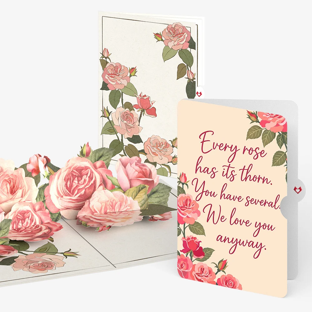 Lovepop Roses in Bloom Birthday Pop-Up Card and Several Thorns Sentiment Set