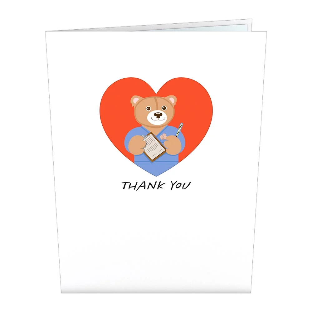 Lovepop Nurse Bear Pop-Up Card - Image 4