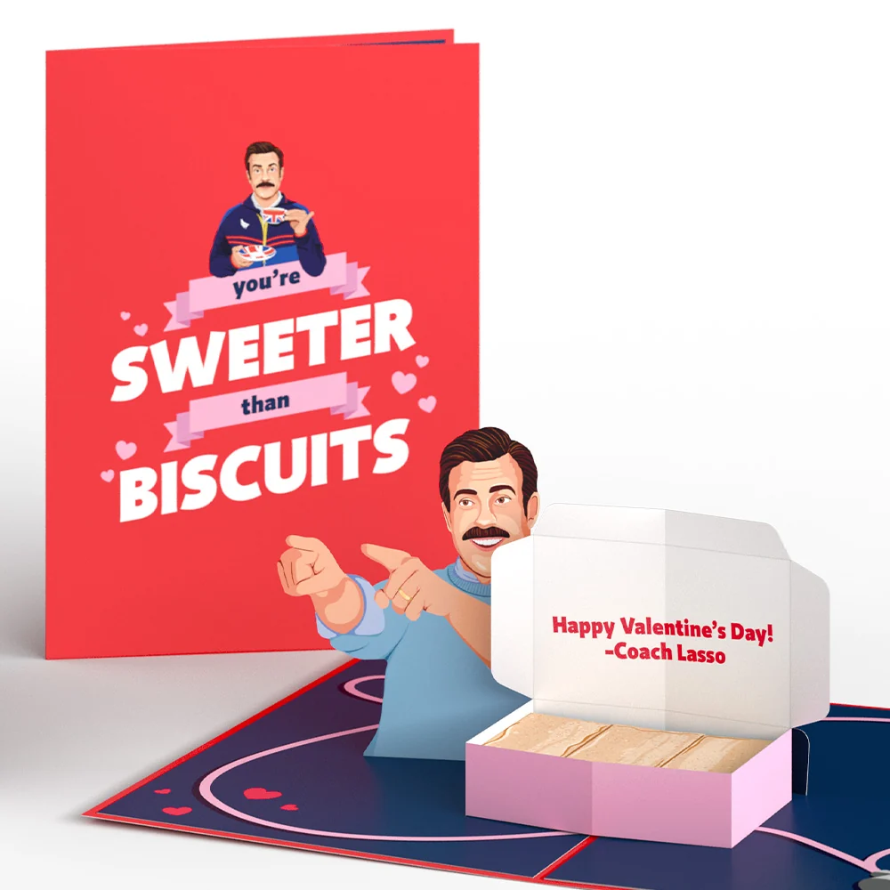 Lovepop Ted Lasso Sweeter Than Biscuits Pop-Up Card - Image 2