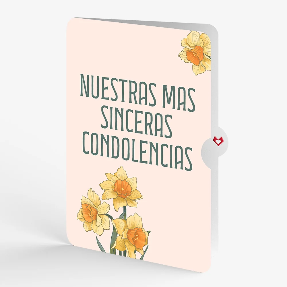 Lovepop Daffodils in Bloom Pop-Up Card and Spanish Sympathy Sentiment Set - Image 4