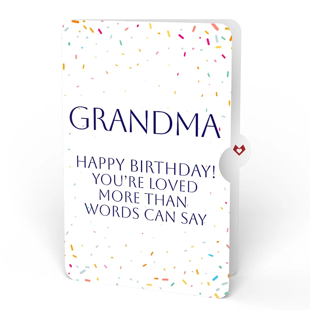 Lovepop Happy Birthday Balloons Music and Lights Pop-Up Card and Loved More Than Words Sentiment Set for Grandma - Image 4